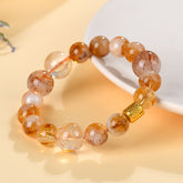 Natural Lucky Yellow Tower Crystal Bracelet - Wealth & Energy
